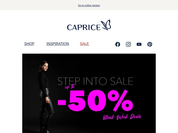 Black Week Deals – Up to 50 percent off! 🖤