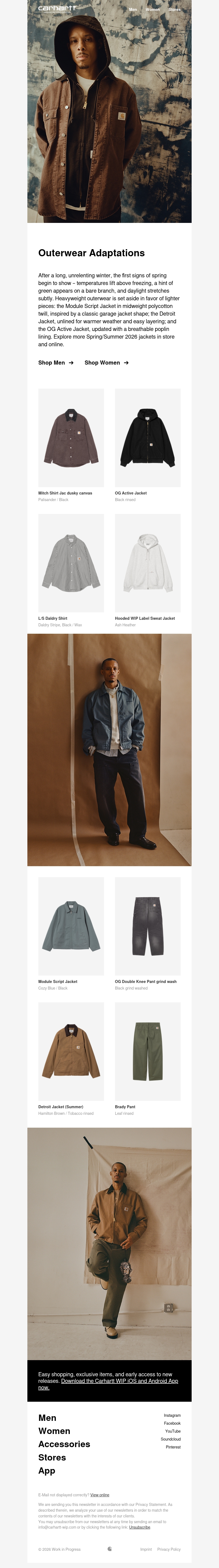 Outerwear Adaptations Outerwear Adaptations