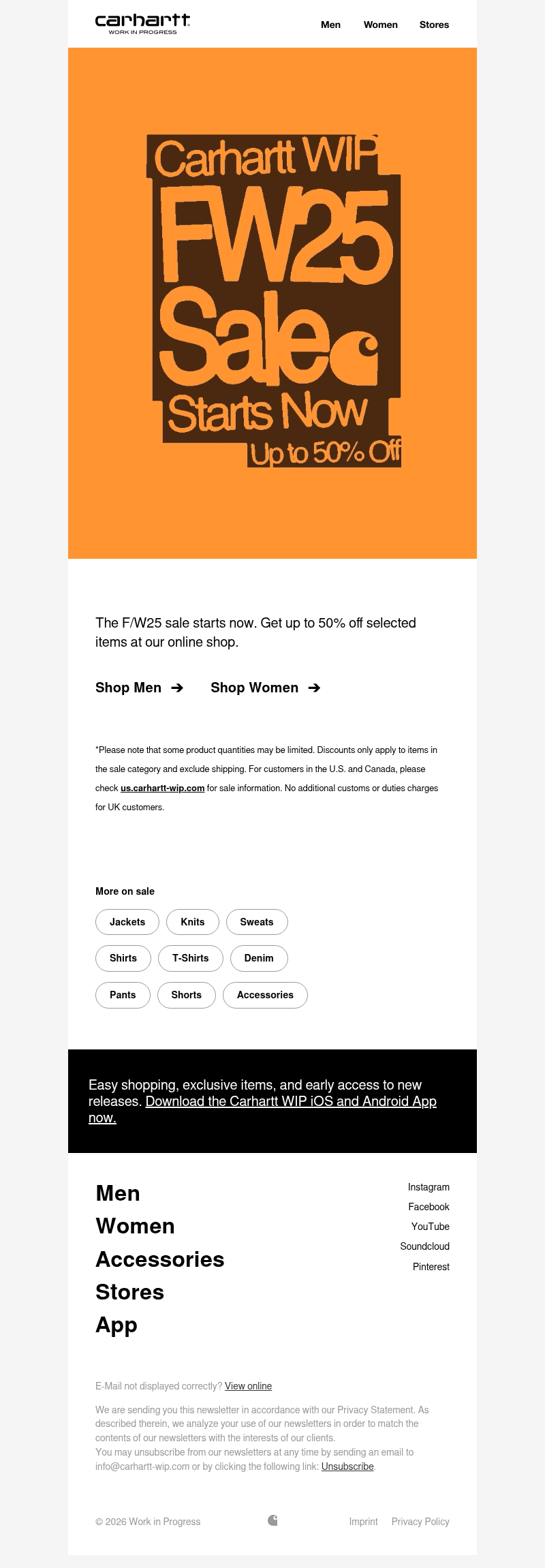 Sale Starts Now Sale Starts Now
