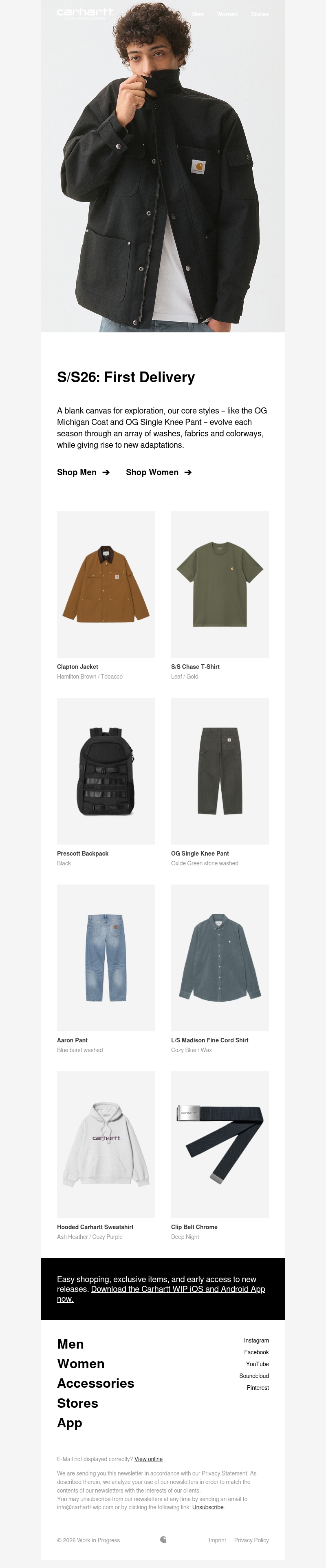 First Delivery: Spring/Summer 2026 First Delivery: Spring/Summer 2026