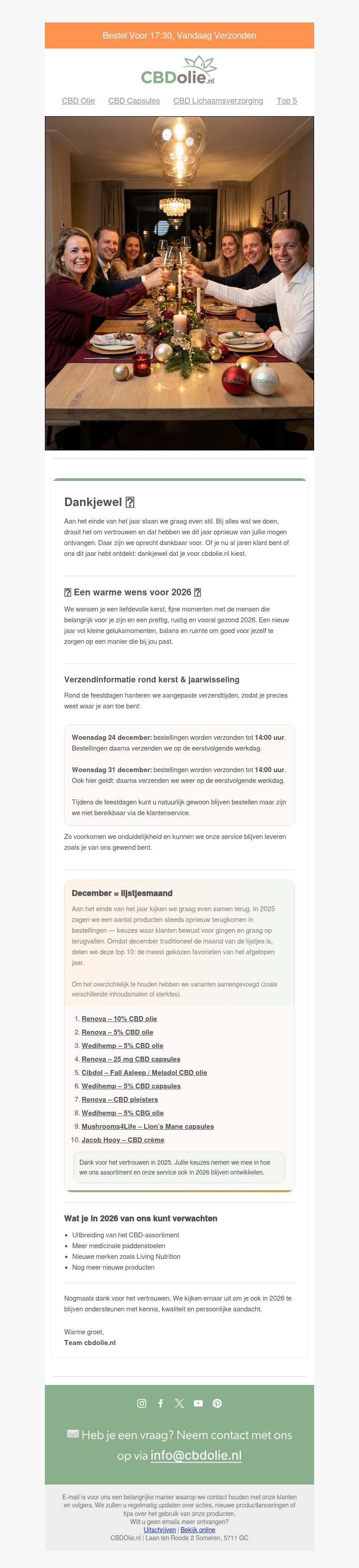 π Verzendinfo feestdagen + dankjewel voor 2025 β€οΈ! π Verzendinfo feestdagen + dankjewel voor 2025 β€οΈ!