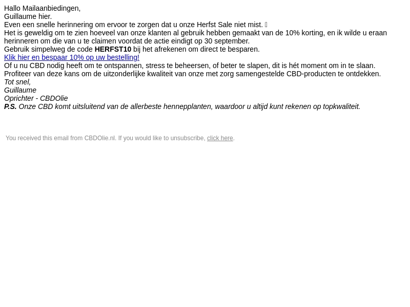 Vergeet uw 10% korting niet, Mailaanbiedingen! Vergeet uw 10% korting niet, Mailaanbiedingen!