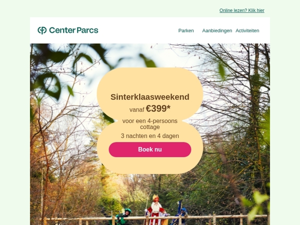 Pakjesavond wordt dit jaar nóg leuker met een weekendje weg!