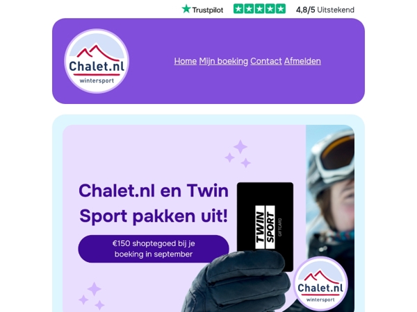 Alleen in september: een cadeautje bij je boeking 🎁