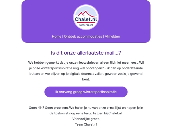 Laatste kans: blijf je bij ons? 💜