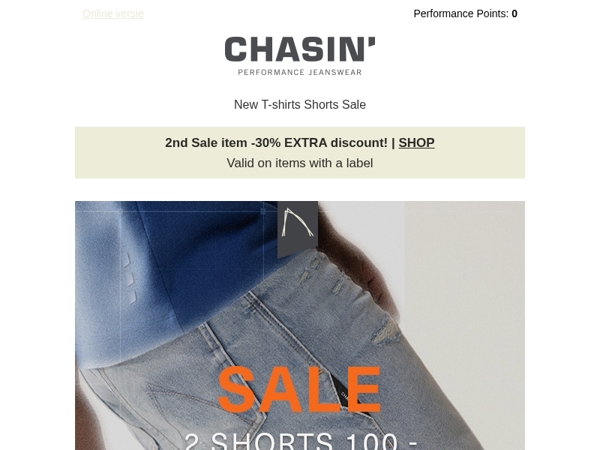 NOW: 2 shorts 100,-