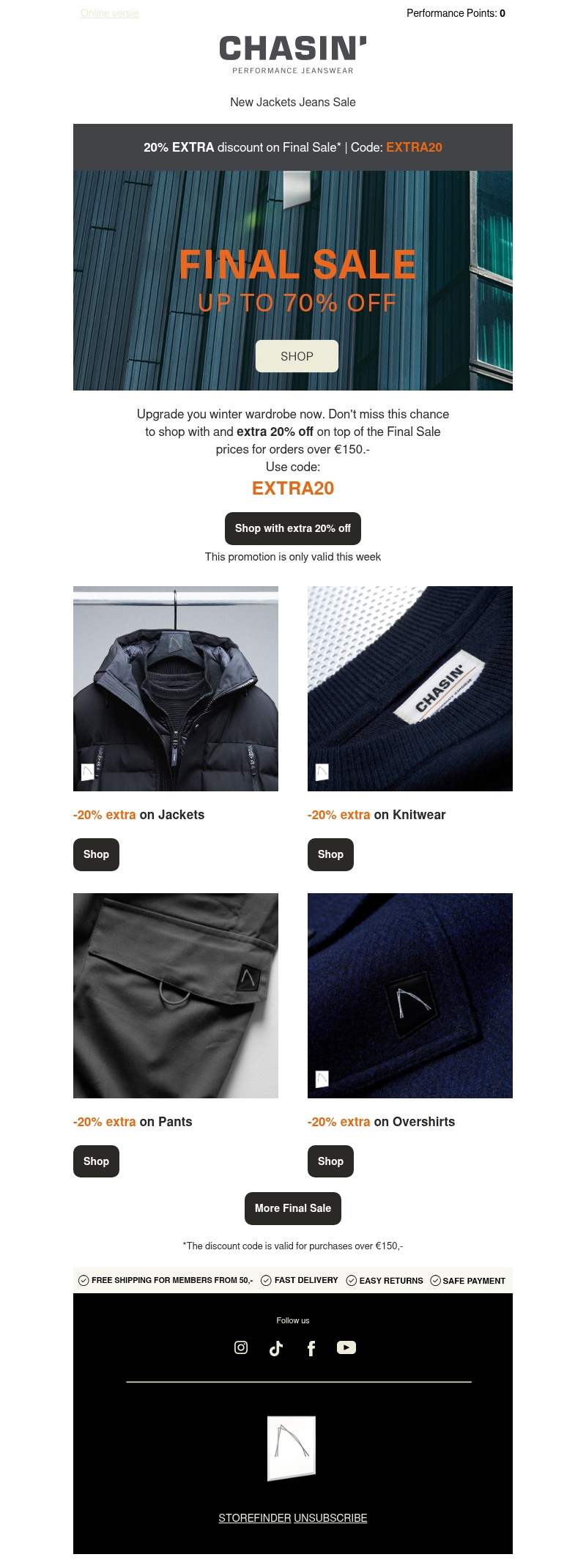 Now 20% EXTRA discount on Sale Now 20% EXTRA discount on Sale