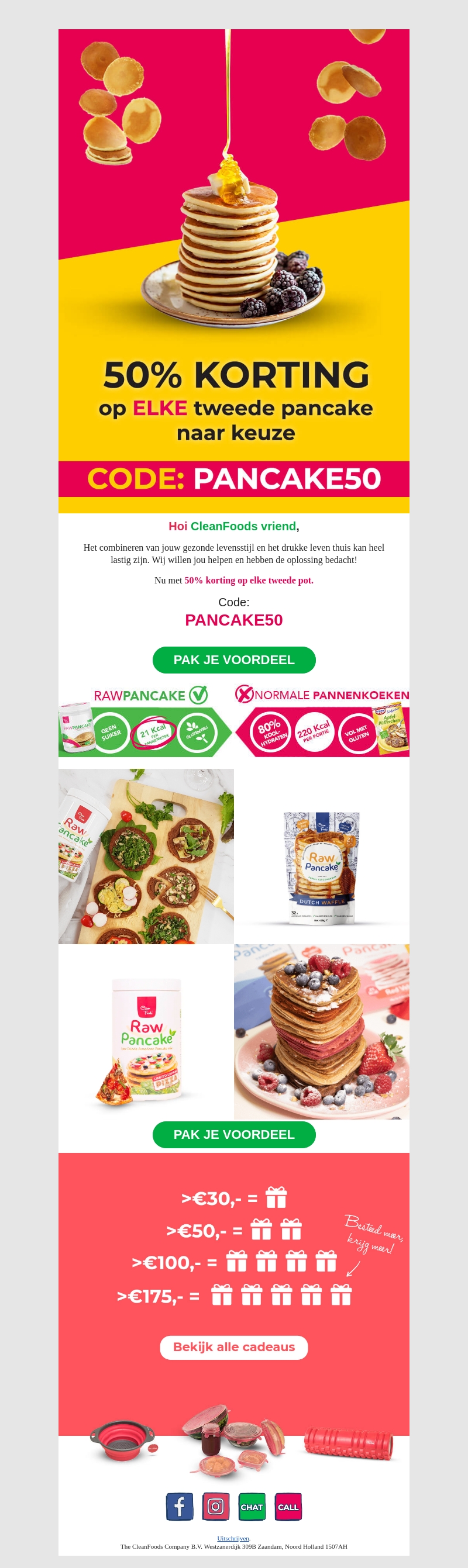 Wees snel! 50% korting op RawPancake🥞😱 Wees snel! 50% korting op RawPancake🥞😱