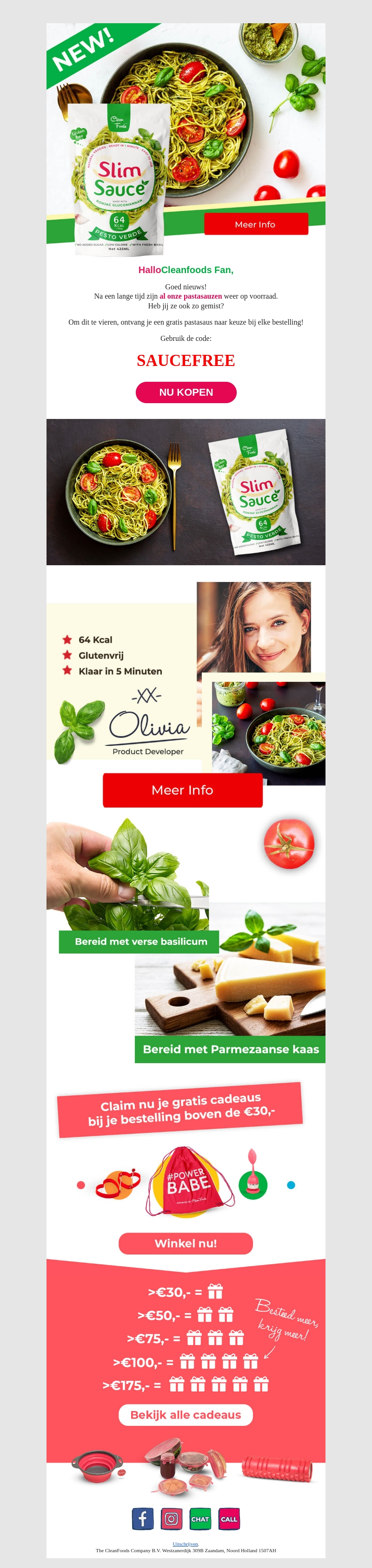 Wees snel: gratis pastasaus! ππ¨ Wees snel: gratis pastasaus! ππ¨