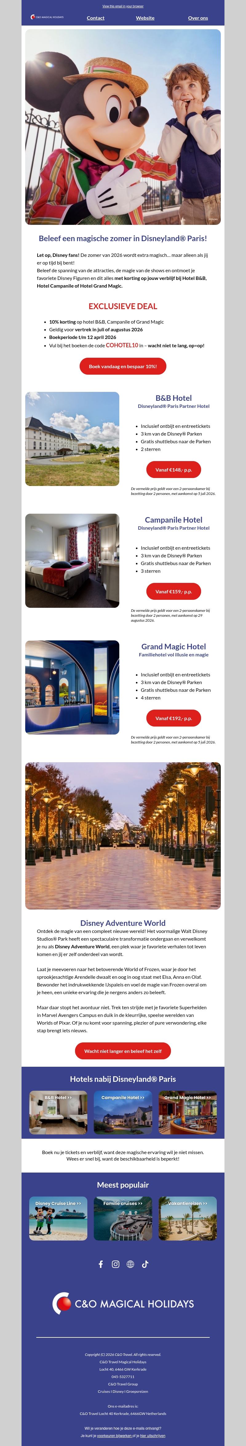 Jouw magische zomer in Disneyland® Paris begint hier ✨ Jouw magische zomer in Disneyland® Paris begint hier ✨