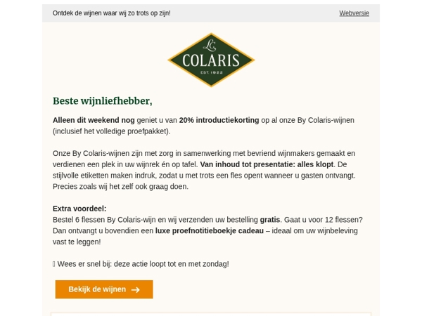 Laatste kans op 20% introductiekorting