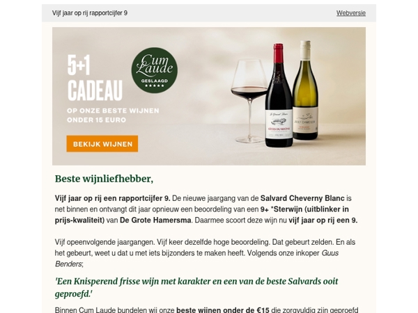 De nieuwe Salvard Cheverny is binnen met 5 + 1 korting