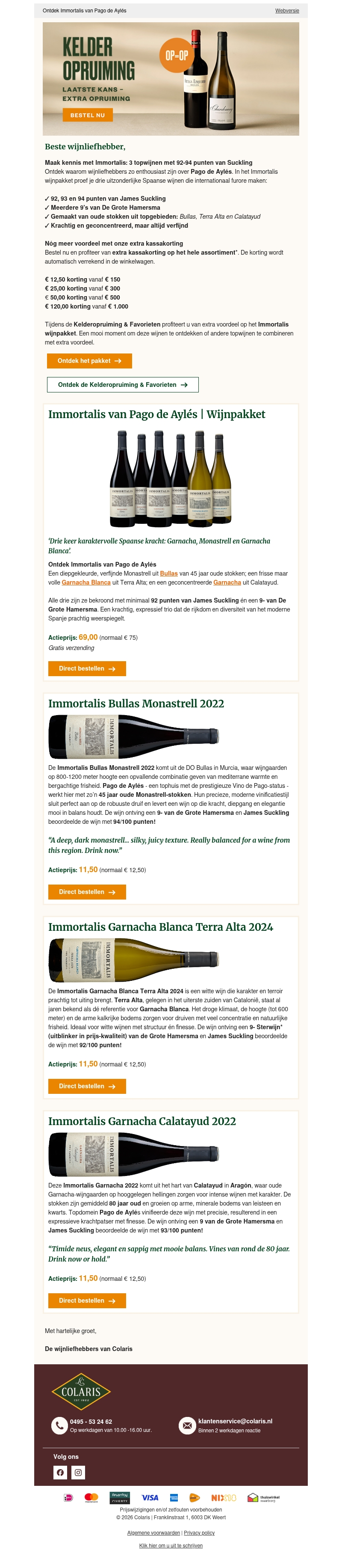 Ontdek Immortalis van Pago de Aylés Ontdek Immortalis van Pago de Aylés