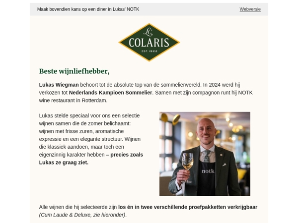 De wijnen van een kampioen sommelier