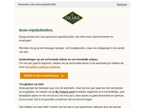 Wij wensen u een mooi en gezond 2026