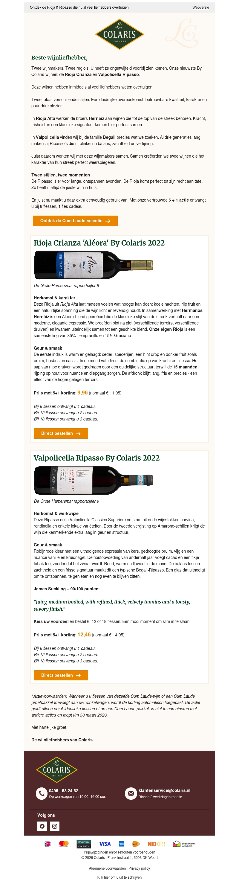 Ontdek de Rioja & Ripasso die nu al veel liefhebbers overtuigen Ontdek de Rioja & Ripasso die nu al veel liefhebbers overtuigen