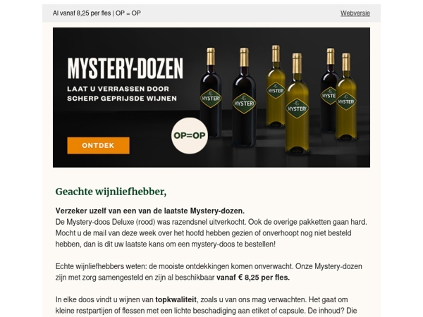 🎁 Laatste kans om een Mystery-doos te bemachtigen