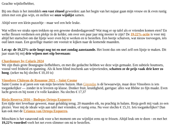 Mijn eigen wijnlijstje