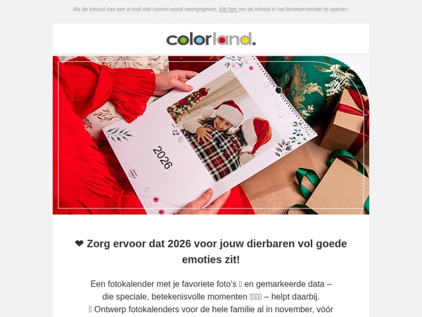 Fotokalender voor 2026 - ideaal als cadeau!