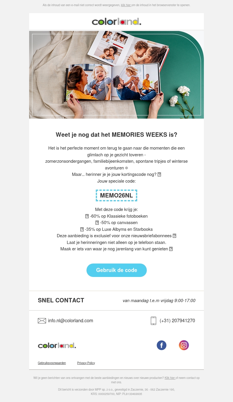 Bewaar je herinneringen met ons! Bewaar je herinneringen met ons!