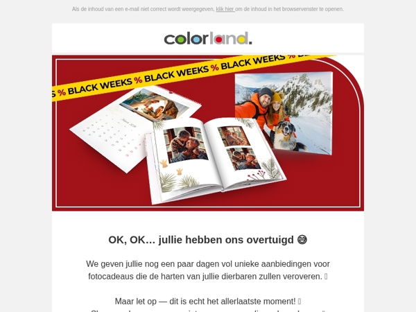 Op jullie verzoek... VERLENGEN WE DE BLACK WEEKS! 🖤