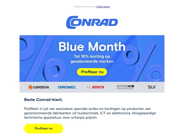 Beste techniek in de Conrad Blue Month.