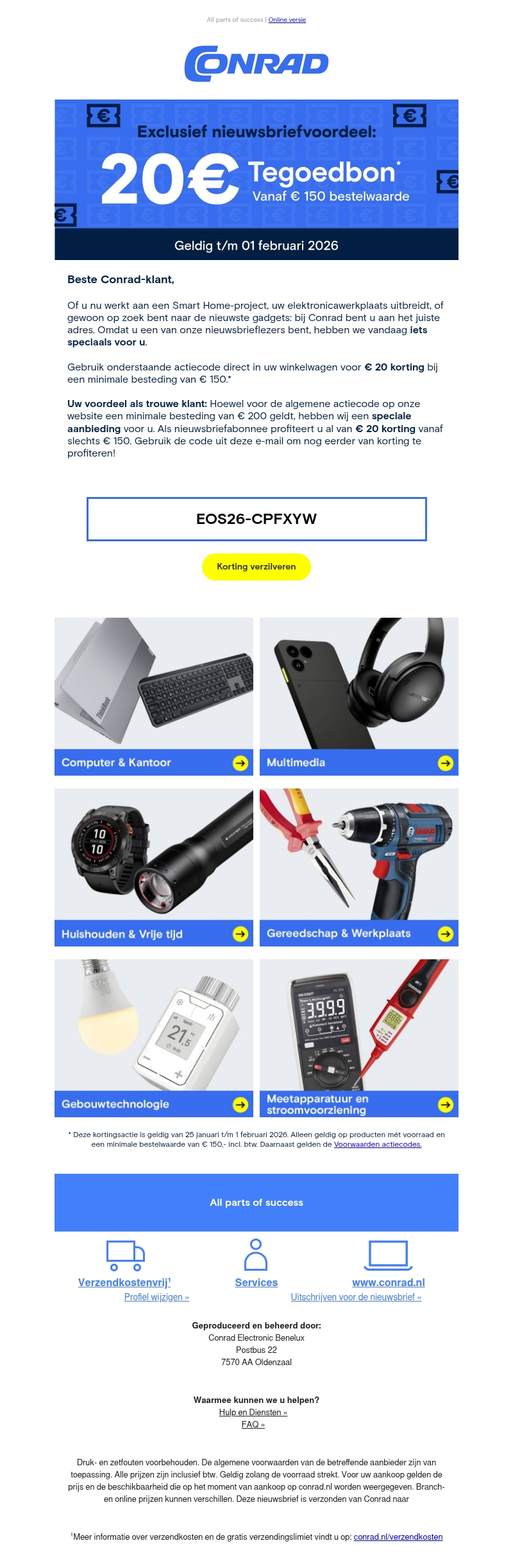 π Exclusief voordeel: uw waardebon van β¬20! π Exclusief voordeel: uw waardebon van β¬20!