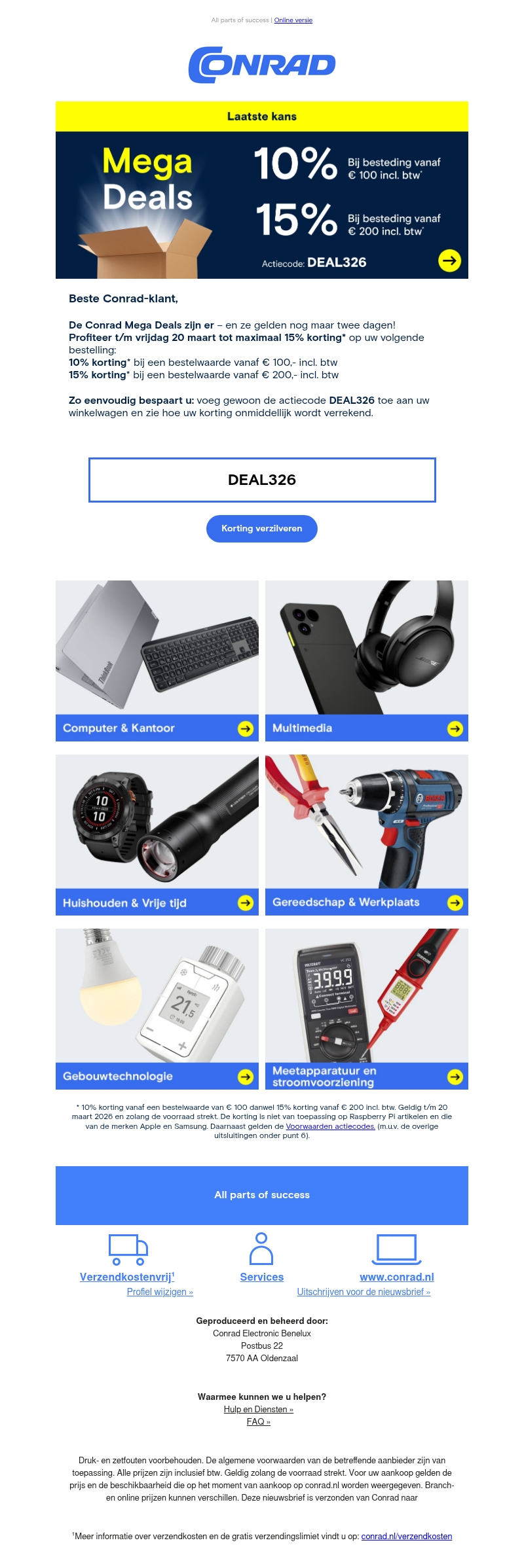 💸 Laatste kans op 15% korting. 💸 Laatste kans op 15% korting.