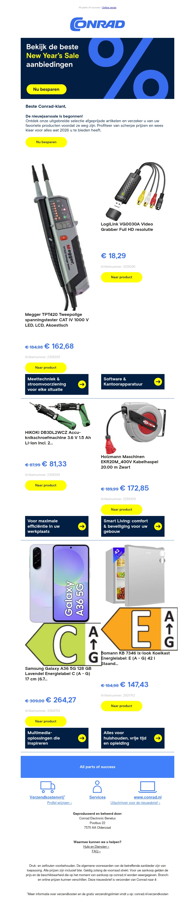 Nieuwjaarssale: Alles voor een optimaal begin van het jaar! Nieuwjaarssale: Alles voor een optimaal begin van het jaar!