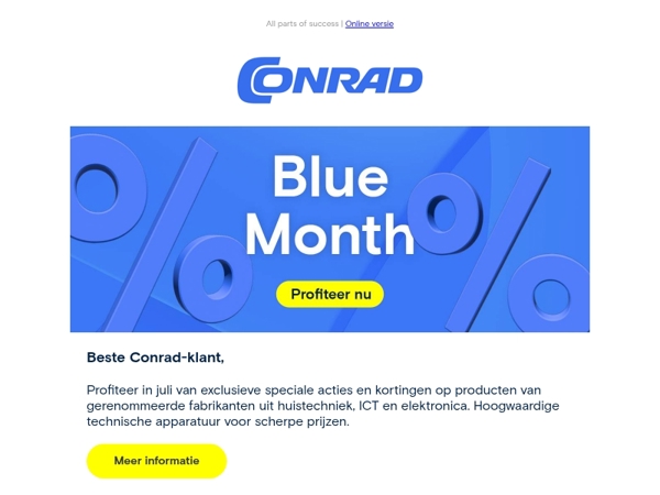 Beste techniek in de Conrad Blue Month