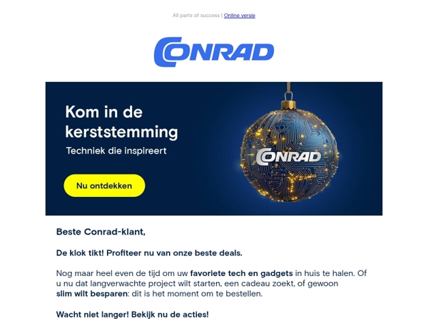 🕙 De klok tikt! Profiteer nu van onze beste deals.