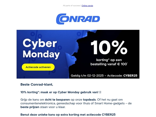 CYBER MONDAY EINDSPRINT! 💸