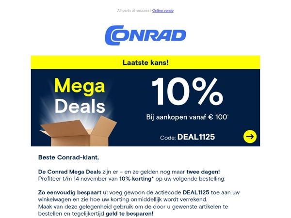 💸 Laatste kans op 10% Korting.