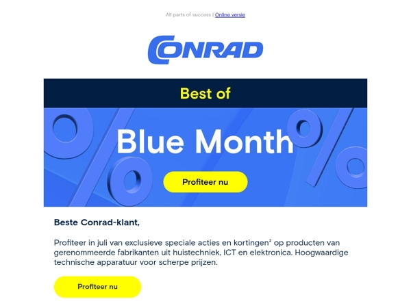 Beste techniek in de Conrad Blue Month.