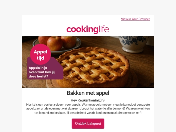 Bak je keuken warm met appels! 🥧