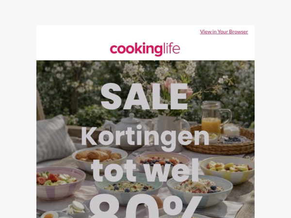 Ontdek onze paas SALE tot wel 80% korting