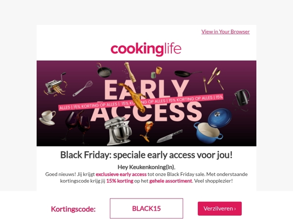 Jij mag als eerste shoppen, Black Friday is begonnen! 🎉