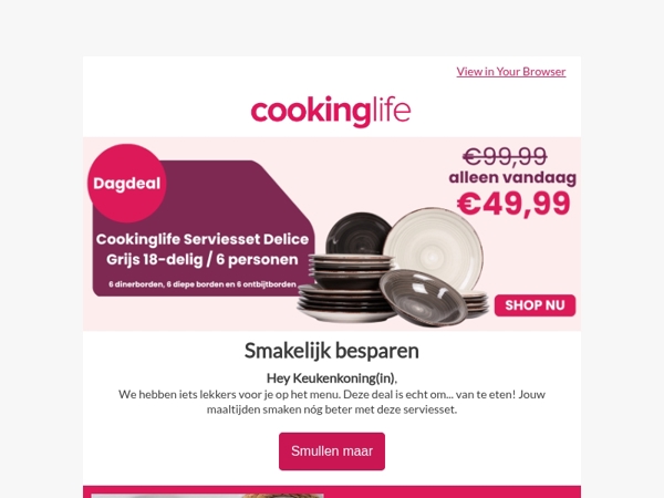 Smullen begint bij deze dagdeal 🍽️