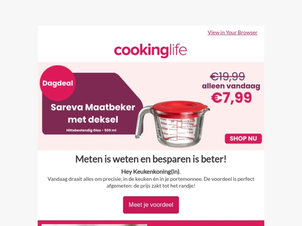 Een dagdeal waar je bakgevoel van gaat borrelen 🧑‍🍳