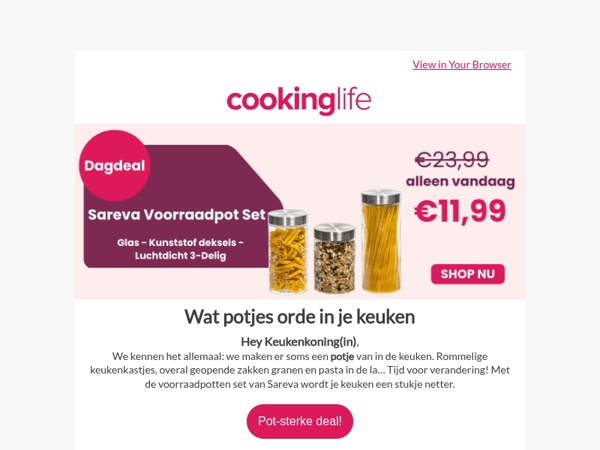 Pottenkijkers welkom: deze dagdeal wil je zien! 👀