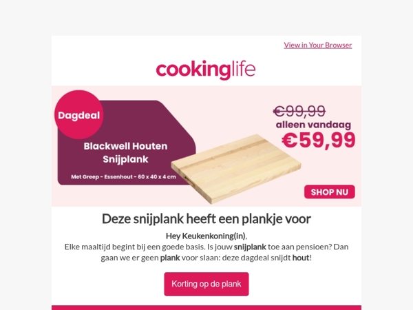 Vandaag als dagdeal: geen (snij)plank misgeslagen 🍞🔪
