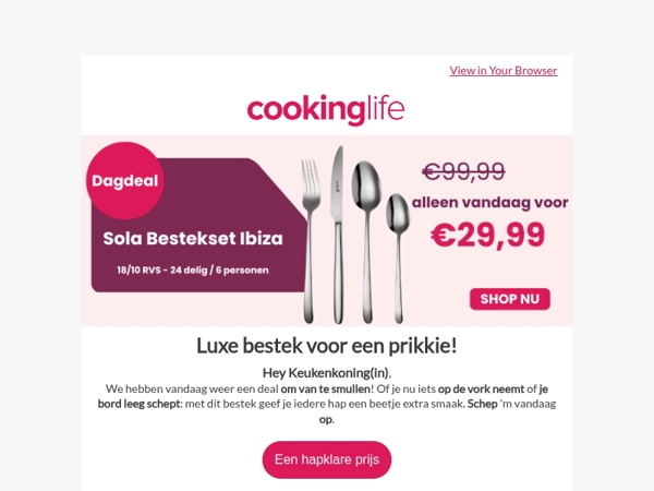 Lepel deze dagdeal er snel bij  🥄🍴