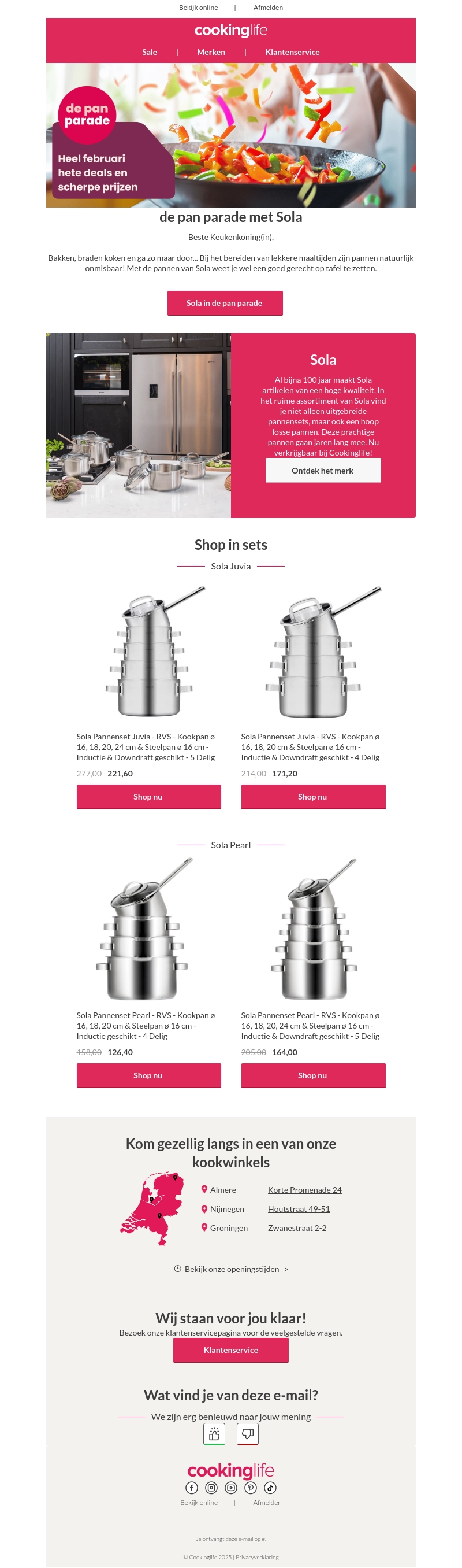 Sola in de spotlight met de pan parade Sola in de spotlight met de pan parade