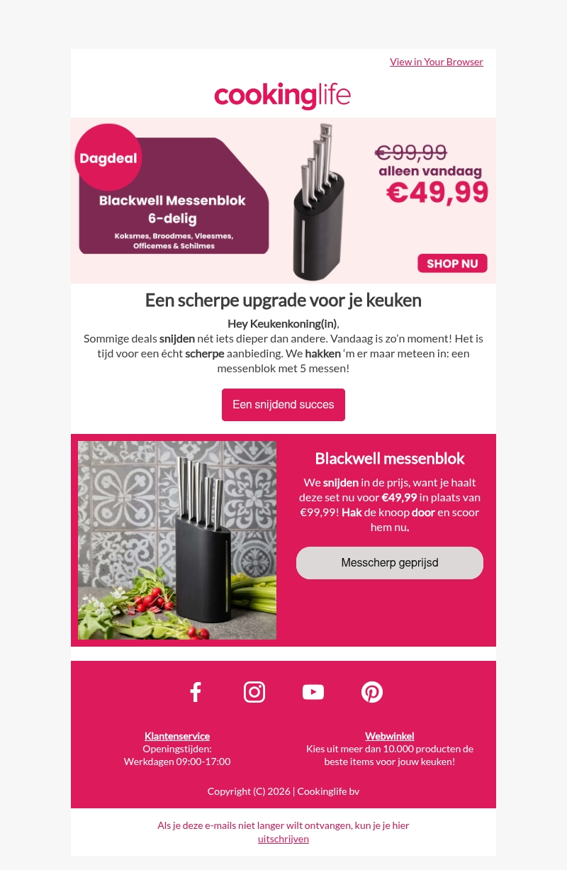 Deze dagdeal is een scherpe upgrade voor je keuken πͺ Deze dagdeal is een scherpe upgrade voor je keuken πͺ