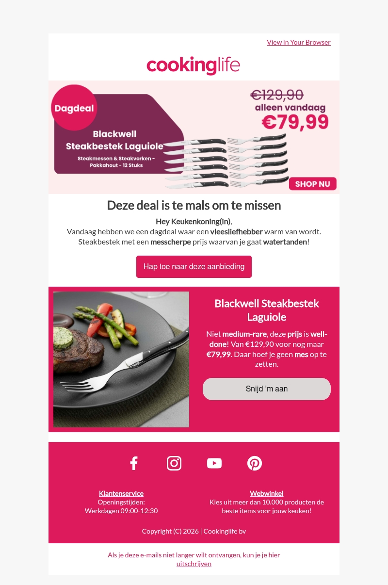 Deze dagdeal is zeker niet te taai! π₯©π΄ Deze dagdeal is zeker niet te taai! π₯©π΄