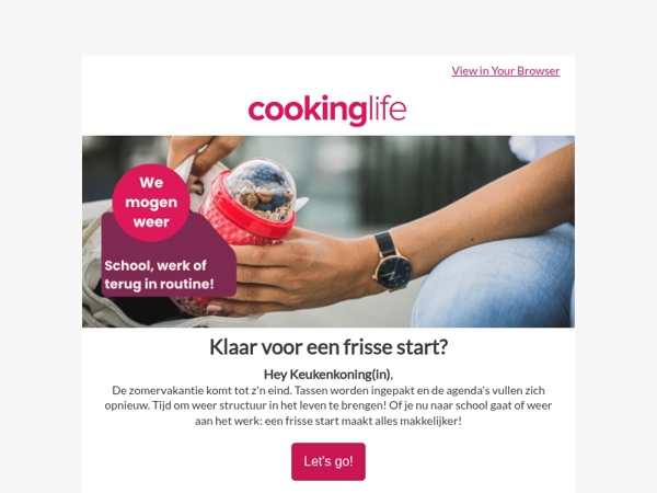 Een frisse start: thuis, op school én op werk 👜