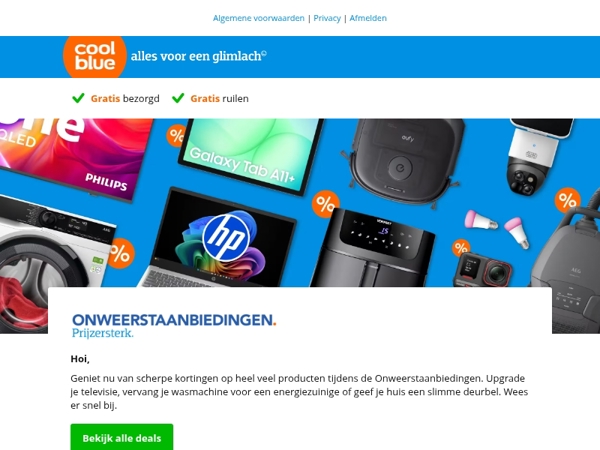 De Onweerstaanbiedingen zijn begonnen!