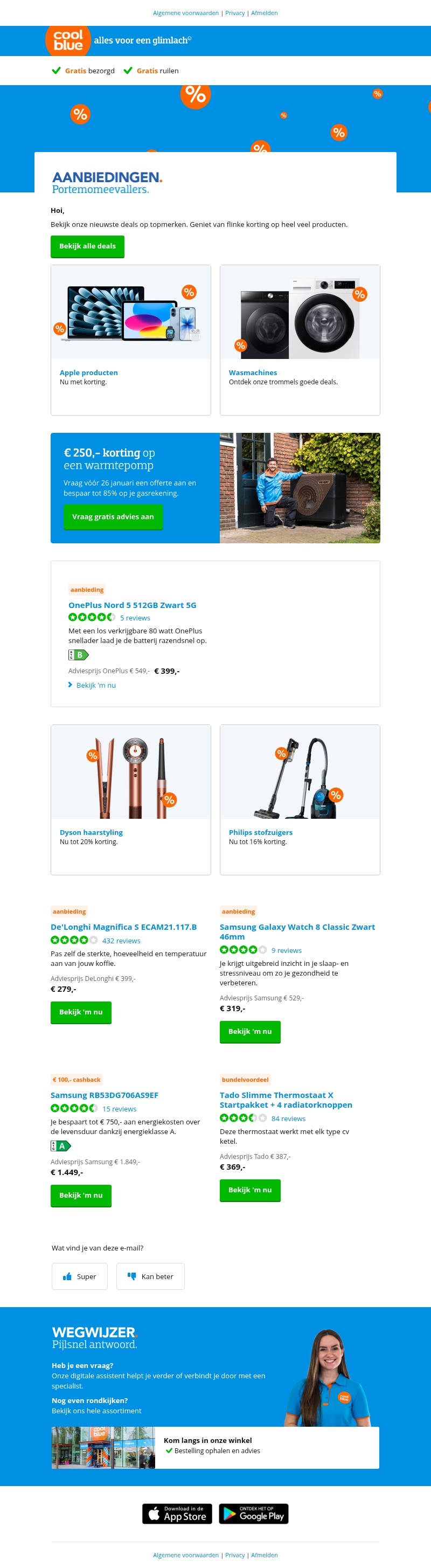 De beste deals op een rij De beste deals op een rij