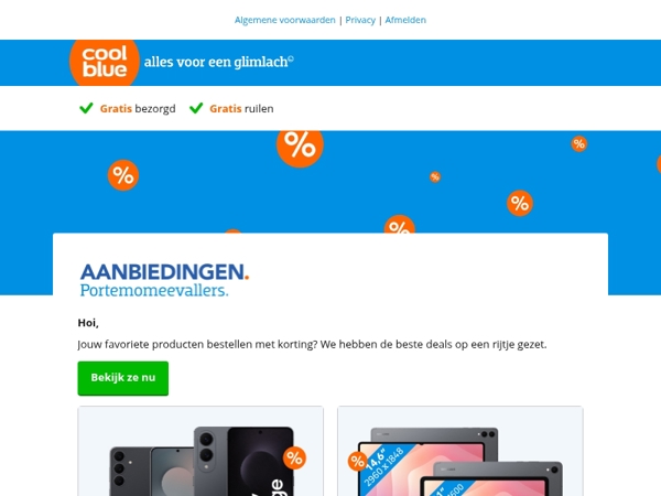 Bekijk de beste deals van dit moment
