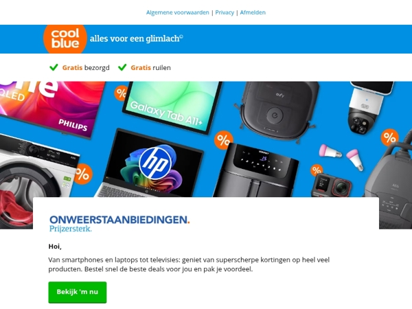 De beste Onweerstaanbiedingen voor jou